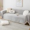 Chenille Waterproof Non-Slip Sofa Cover: Anti-Cat Scratch, Dust-Proof, All-Season Use.