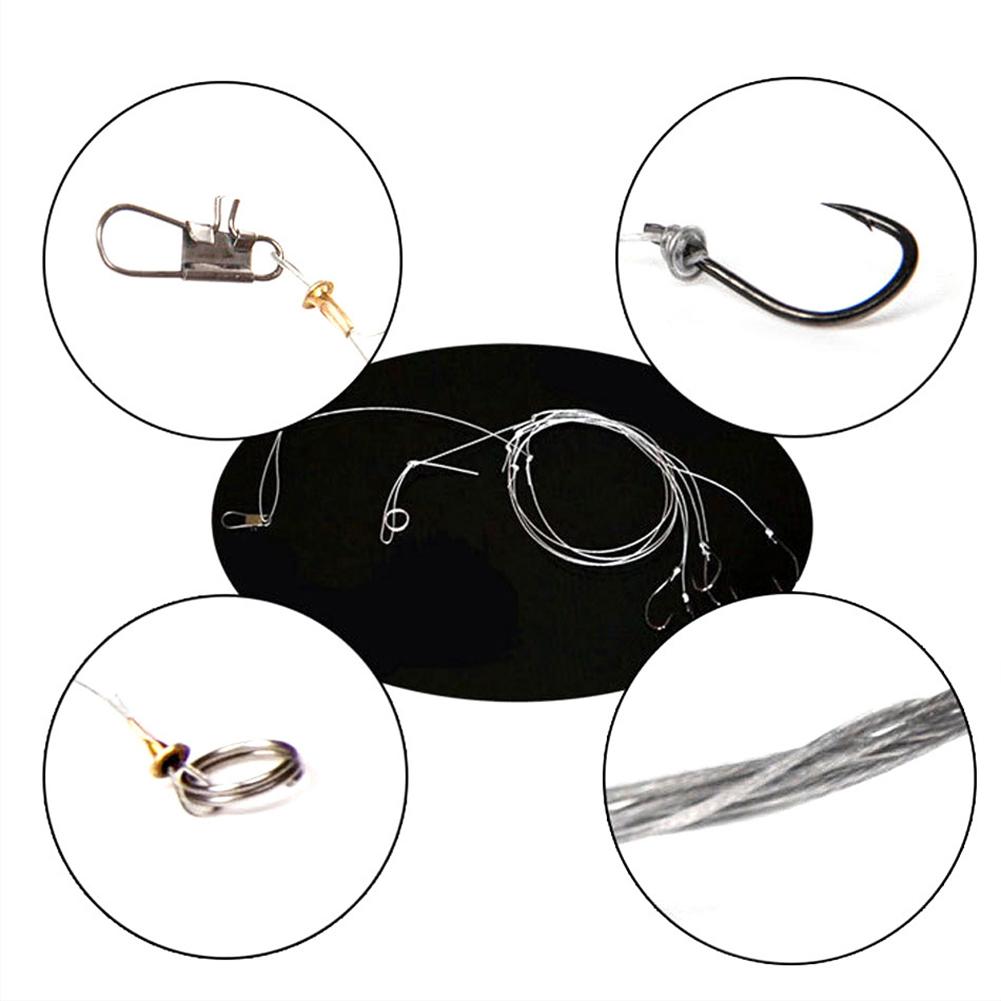 5 Pcs/set 5#-10# Fishing  Hooks Winding Bite Line Barbed Sea Fishing Hooks Fishing Lure Parts