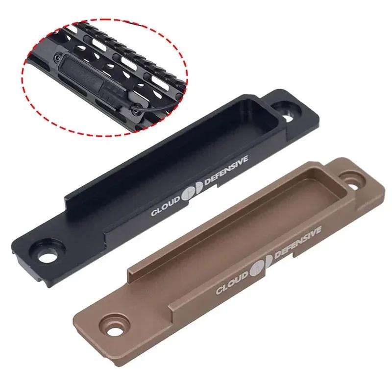 Taktische Metall-Montageschiene MLOK Keymod Taschenlampen-Druckschalterhalter für M300 M600 LED-Licht Jagdzubehör