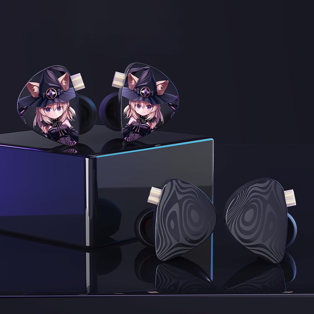 Linsoul CVJ Night Elf Hybrid Dynamische Ohrhörer Dual Compound Dynamischer Treiber 8mm Neu entwickelter Dynamischer Treiber DLC Diamantmembran Ergonomisches Design