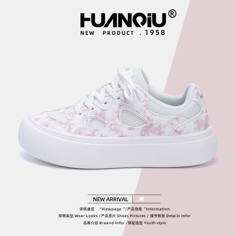 Global Platform White Shoes Women's ZHQ68326 New Summer Women's Shoes Versatile Casual Breathable Shoes Board Shoes Tide