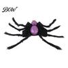 Pet Party Supplies for Dogs Spider Costume, Halloween Cat Outfit with Skull Face, Black Funny Apparel Holiday Cats Cosplay Photo Props Easy