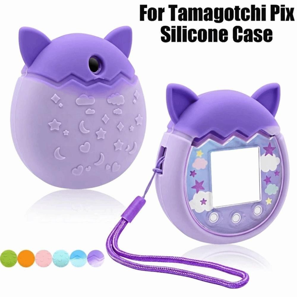 Non-Slip Silicone Case Ultra-Thin Protector Soft Shell Anti Drop Protective Cover for Tamagotchi Pix Game Accessories