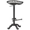 VidaXL Tabouret de bar Noir Fonte