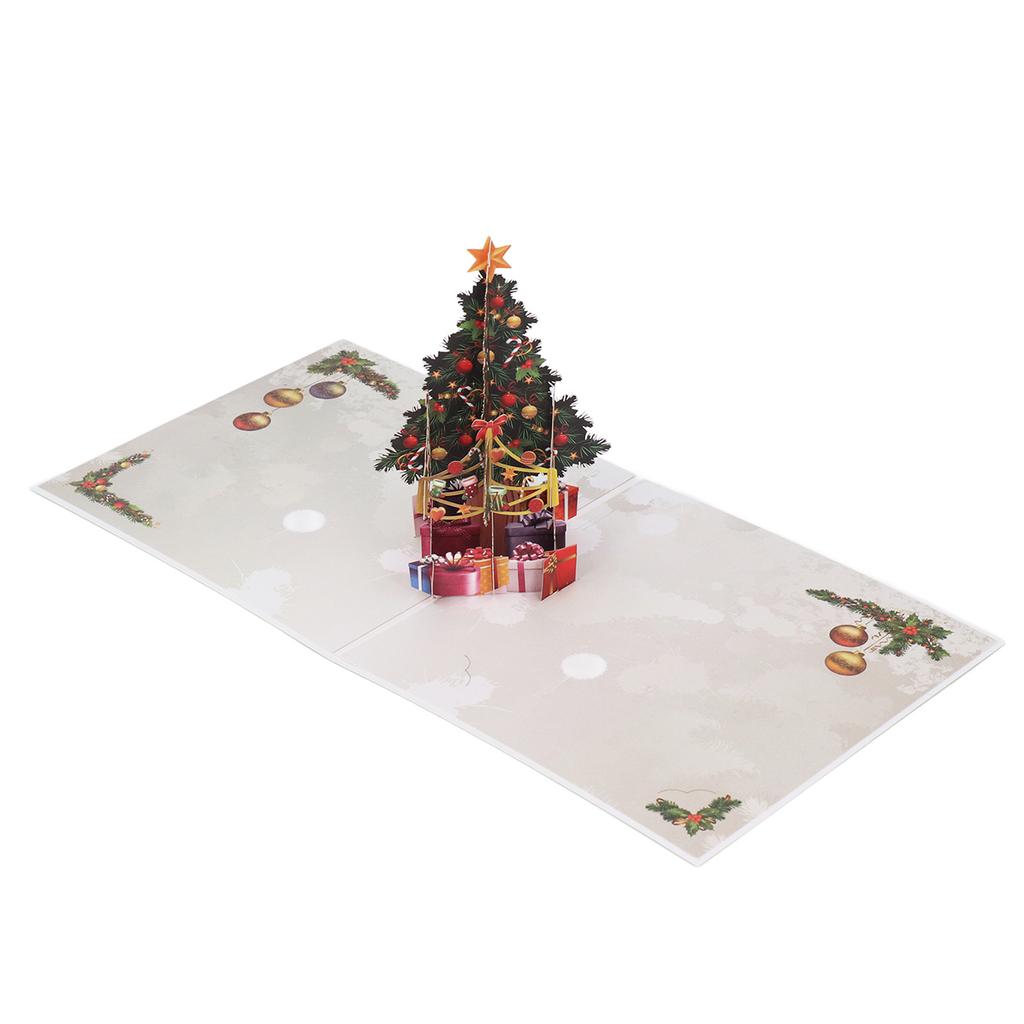 3D Christmas Card Exquisite Christmas Tree Design 3D Greeting Card with Envelope Greeting Card Paper