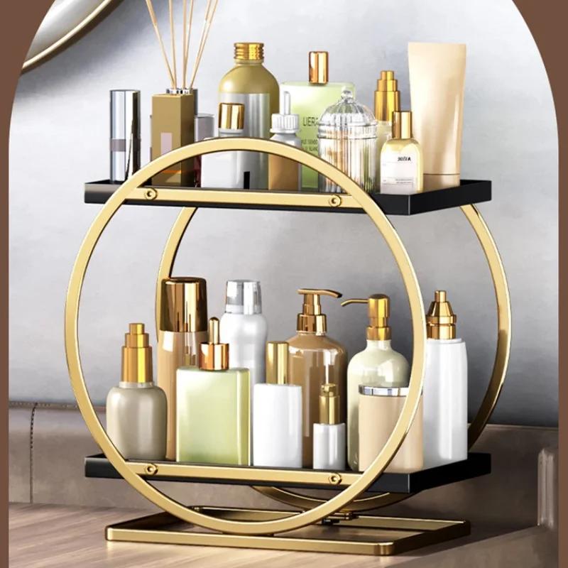 Large Capacity Makeup Organizer Cosmetics Storage Holder Home Skincare Products Dresser Bathroom Desktop Vanity Rack Shelf