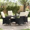 VidaXL Reclining Garden Chairs 2 Pcs with Cushions | Adjustable Backrest In PE Rattan and Steel 3379537