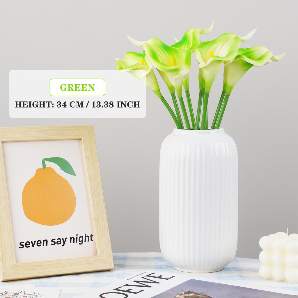 5/10pcs Artificial Flowers Calla Lily Bouquet Real Touch Faux Flower For Home Table Wedding Decoration Halloween Party Decor