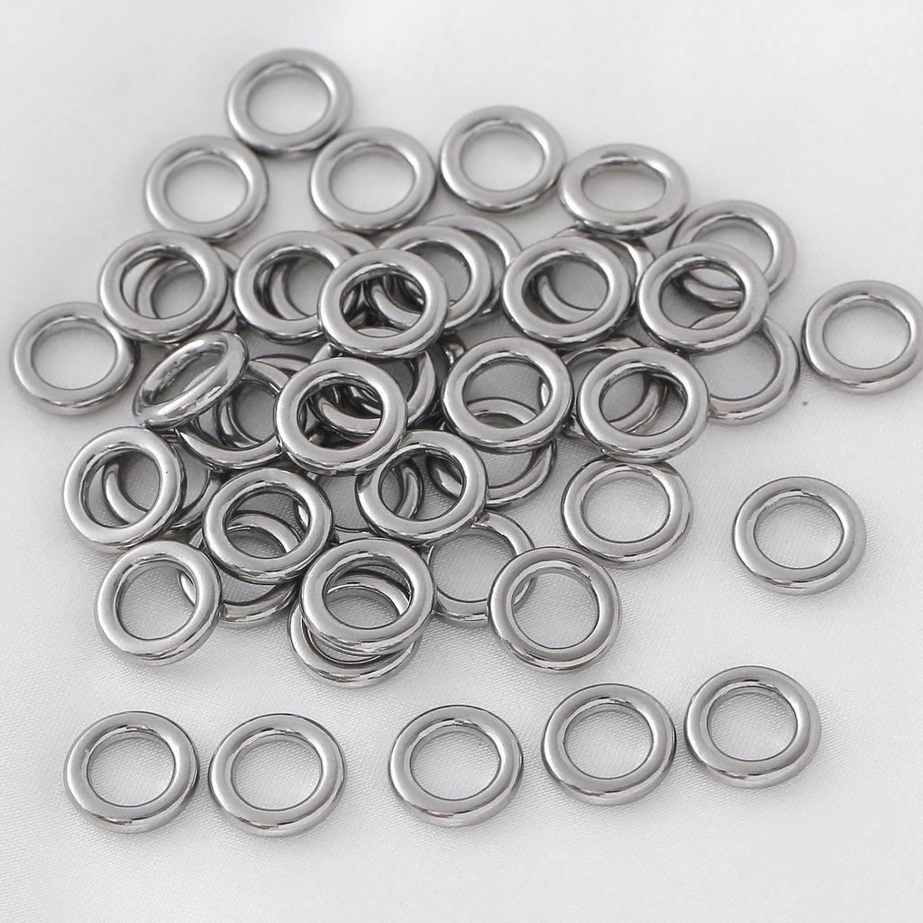 Stainless Steel Jump Rings: Single & Closed Loop for Necklaces, Bracelets, and DIY Accessories