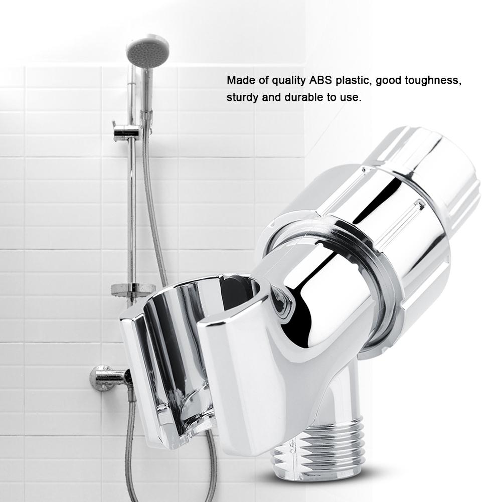 3-Way  Chrome Plating Shower Head Diverter Shower Arm Mounted Bracket Bathroom Accessories Shower Head Holder Diverter