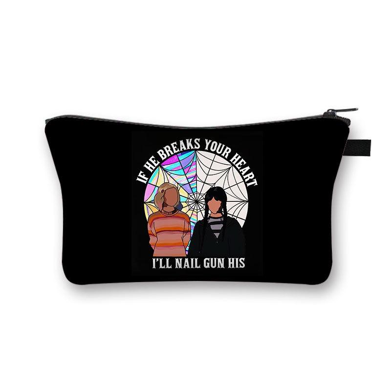 Family Adams The Zipper Hand Bag Large Capacity Cosmetic Storage Bag