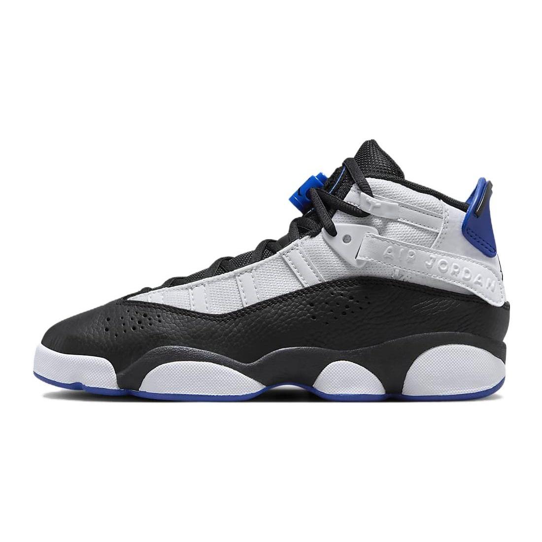 (GS) Jordan Air Jordan 6 Rings White Game&Royal Kids 323419-142 EU 40