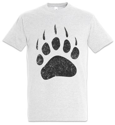Bärenpfote Herren T-Shirt Herren Damen T-Shirts Oberteil Bärenkralle Pfote Pfote Jäger Jagd Jäger Jagd