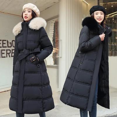 Thickening Down Coat Women's Winter New Style Loose Cotton Coat Long Over Knee Cotton Coat