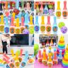 Colorful Plastic Bowling Toy Set With Cartoon-free Design Great For Home Play