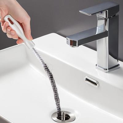 45cm Draagbare Pijpverstopper Haarborstel Reiniger Buigbare Wastafel Afvoerreiniger