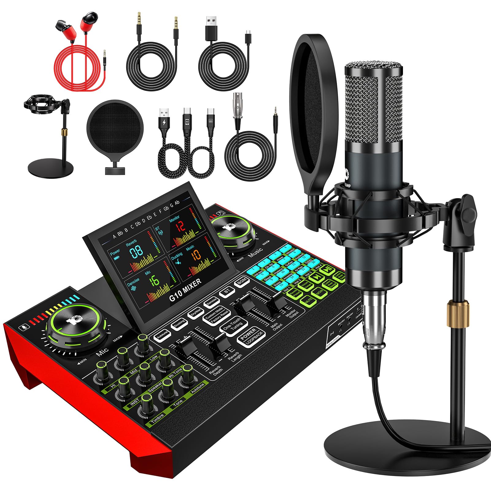 TENLAMP G10 Live Streaming Audio Interface