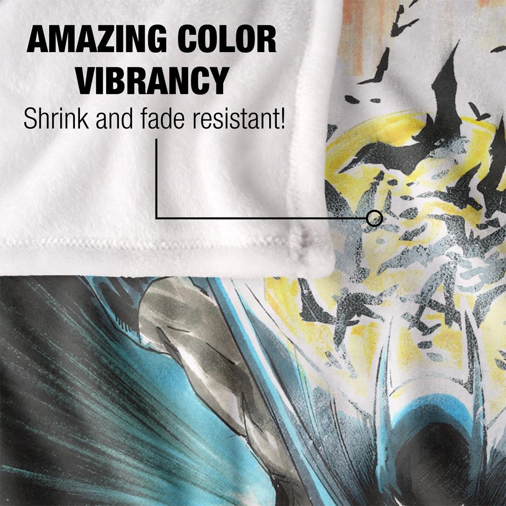 Batman Silky Leaping Soft Touch Blanket