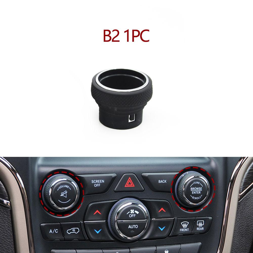 Front Central Console Radio Volume Rotary Knob Air Conditioning Heater Climate Control Button Cover For Jeep Grand Cherokee WK2