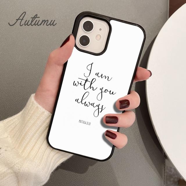 Christ Jesus Bible Verse Cross Phone Case for iPhone 17 Air 15 16 11 12 13 14 Pro Max Plus coque Fundas Shell