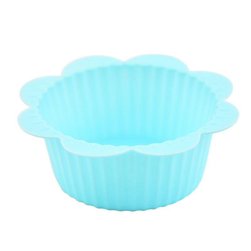 Thickened Cake Cup Irregular Baking Tool Silicone Mold Egg Tart Pudding Cup Muffin Cup High Temperature Resistant Cake Cup