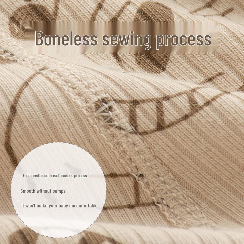 Four Seasons Newborn Baby Romper with Belly Protection: Spring-Autumn Long Sleeve Bodysuit