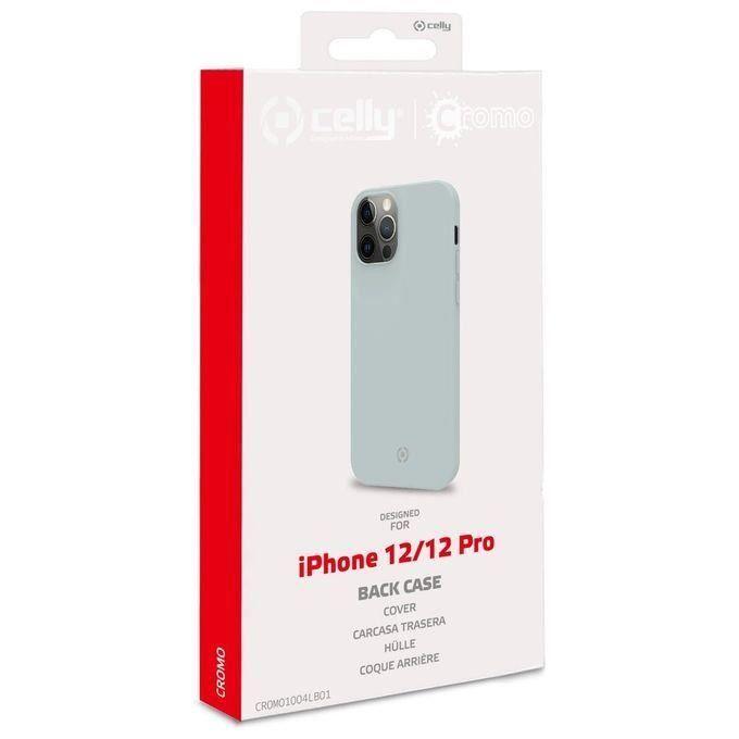 Coque de protection - celly - iphone 12/12 pro - anti-chocs - anti-rayures - bleu