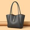 Retro Texture Tote Bag, Simple and Versatile, Fashionable Shoulder Bag, High-end Sense, Large Capacity Vegetable Basket Handbag