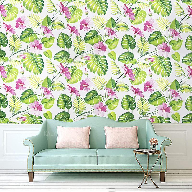 Vintage Contact Paper Self Adhesive Removable Wallpaper Vinyl Film Wall Covering Furniture Decor Floral Peel and Stick Wallpaper