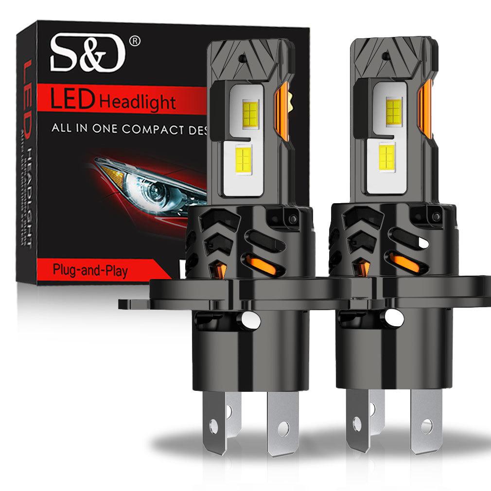 2Pcs H7 H4 LED CANBUS Headlight Bulbs H11 H8 9005 HB3 9006 HB4 for Car 30000Lm Super Bright Led Spotlights Wireless Turbo Fan Headlamp Auto Fog Light