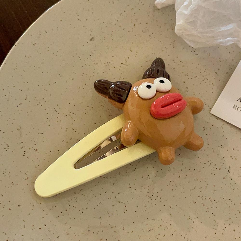 Cartoon cute doll high elastic headband hair rope rubber band sweet side clip simple hair band hair accessories