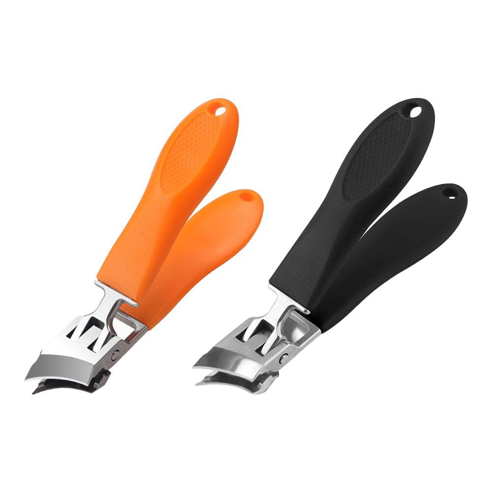 Slanted Nail Clippers Wide Jaw Opening Anti-Splash Slanted Nail Cutter Trimmer Manicure Pedicure Tools