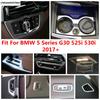 Read Lamp Head Light Dashboard Air AC Gear Panel Water Cup Cover Kit Trim Accessories For BMW 5 Series G30 525i 530i 2017 -