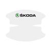 8Pcs Transparent Car Door Handle Bowl Anti Scratch Protective Sticker For Skoda Octavia Superb Rapid Kodiaq Karoq Fabia Kamiq Roomster Citigo