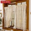 1PC Nuan Series French Rococo Style Sheer Curtain Pastoral Style Lace Half Curtain Door Curtain for Living Room Kitchen Cupboard Window Home Decor