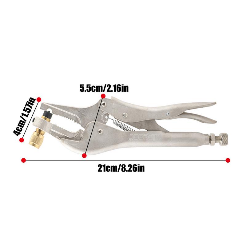 HVAC Piercing Pliers Refrigeration Tube Piercing Puncture Hand Tool Air Conditioner Welding Tool For Refrigeration Tube Locking