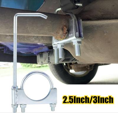 2.5/3 Inch Automobile Exhaust Clamp Hook Exhaust Clamp with Hanger Exhaust Clamp Clamp with Hanger Rear Muffler Hanger
