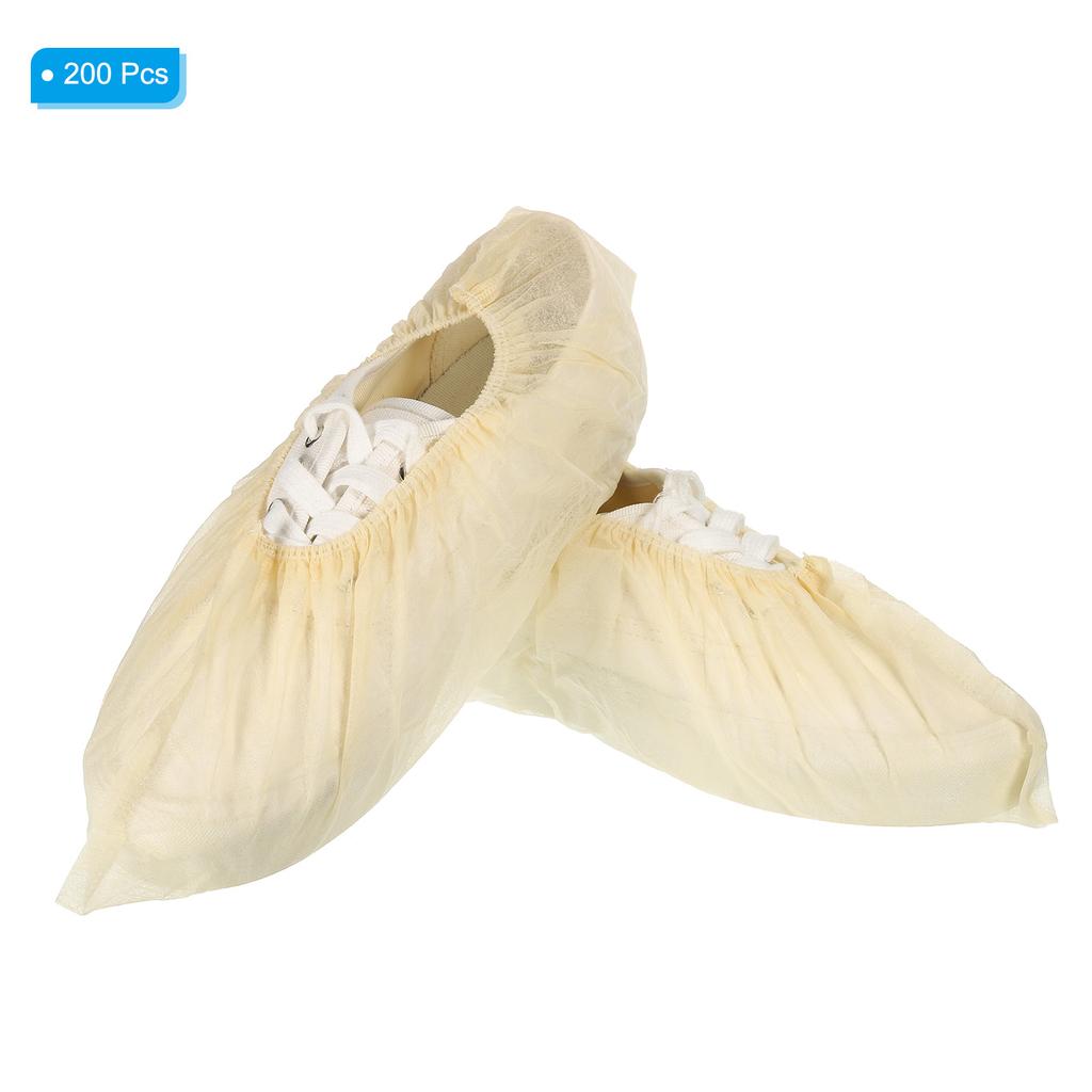 Surchaussures 50/100/150 Paires Jetables Antidérapantes Protection Chaussures Housse Imperméable Tissu Non Tissé Couvre-chaussures pour Intérieur Extérieur