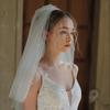Elegant Mantilla Bridal Veil Double Layer Veil Balletcore Headpieces for Pageant Prom Party Shows for Evening Dress AXYD