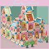 Holzhaus Bau Kostenlose Montage von Bausteinen Kinder Spielzeug Set Für Kreatives Spielen Und Lernen
