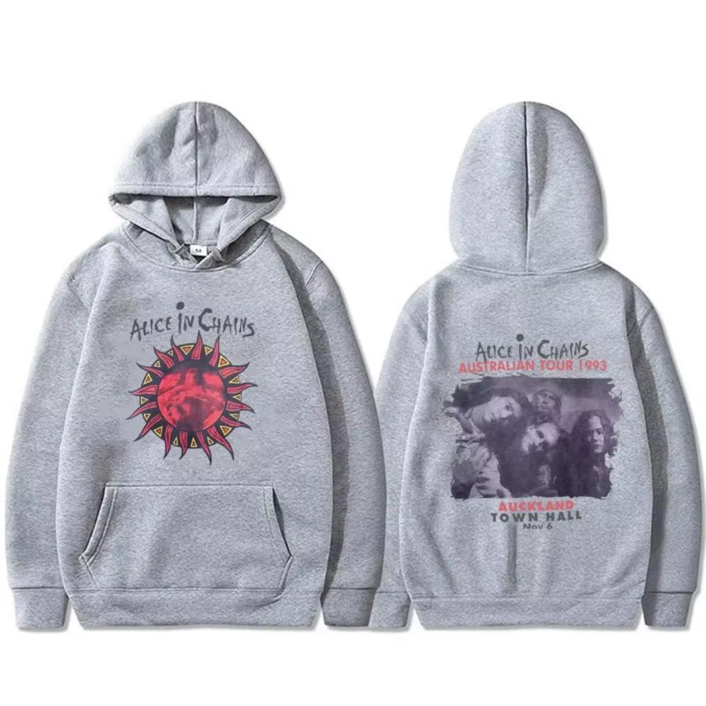 

Худі Alice in Chains з принтом туру 1993 року Чоловіки Жінки Повсякденна Мода Спортивний костюм Чоловічий Готичний Панк Оверсайз Худі з капюшоном 3XL