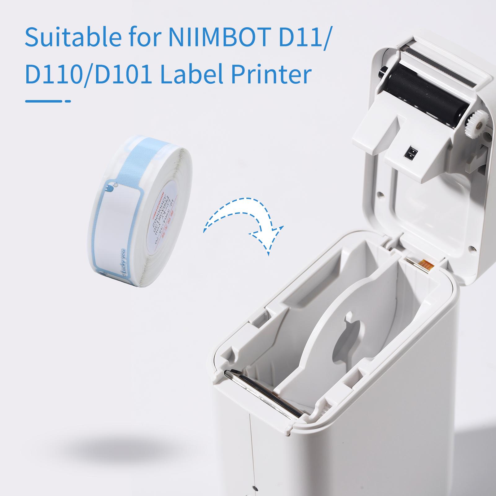 Термобумага для кабельных этикеток Niimbot для принтеров этикеток D11 D110 D101 Штрихкод Цена Размер Имя Пустые этикетки Водонепроницаемые Отрывные