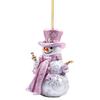 Flat Printing Hanging Pendants Pink Snowman Xmas Tree Ornament  Party Supplies