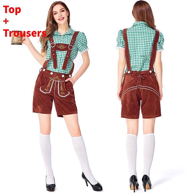 Cosplay Bavarian Beer Costume Set For Women Halloween Party Performance Stage