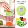 5 in 1 Food Chopper with Container Slicer Fruit Juicer Shredder Kitchen Household Cheese Potato Lemon Carrot Machine