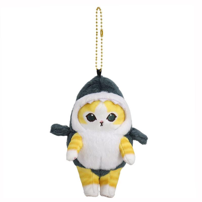Adorable Plush Cat Keychain Cute Standing Cat Stuffed Animal Charm