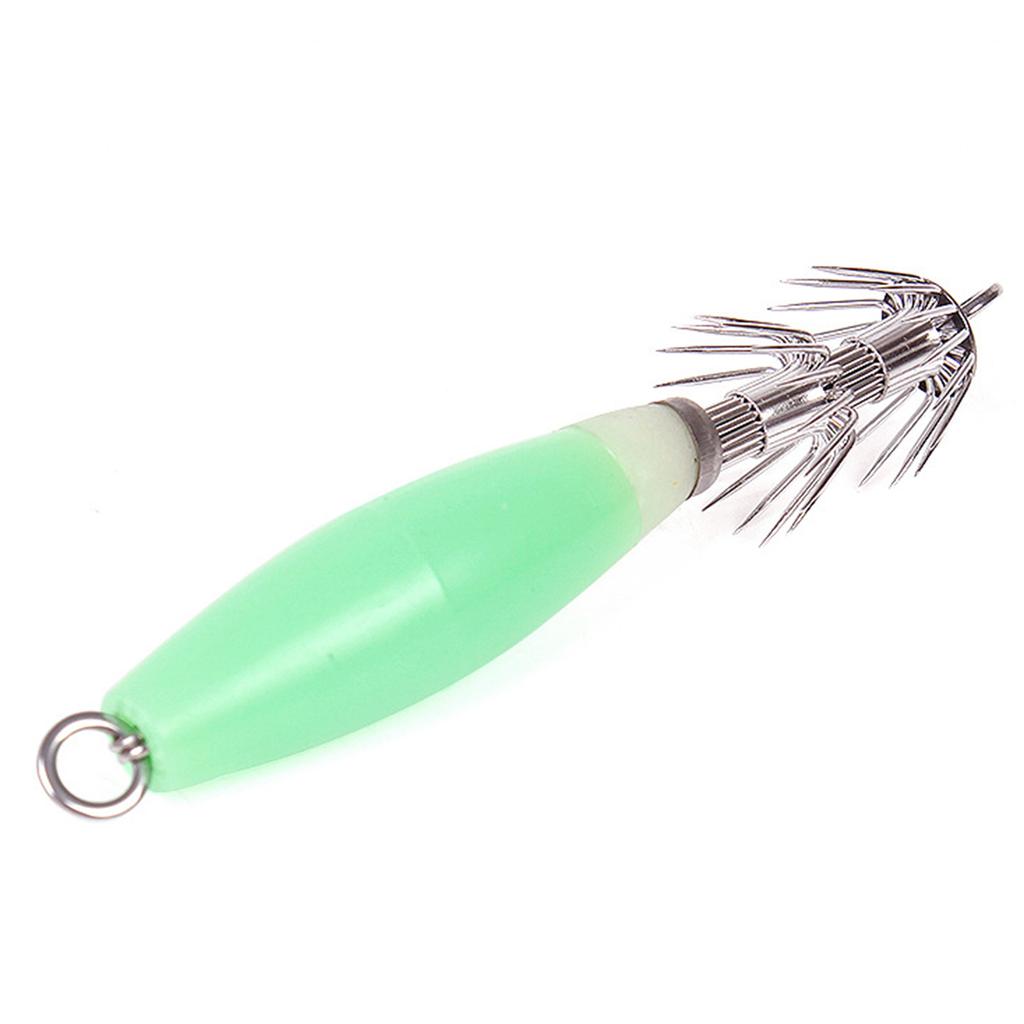 4Pcs Fishing Hard Baits Set for Freshwater and Saltwater Fishing Enthusiasts Luminous Shrimp Cuttlefish Jig Hook Lures