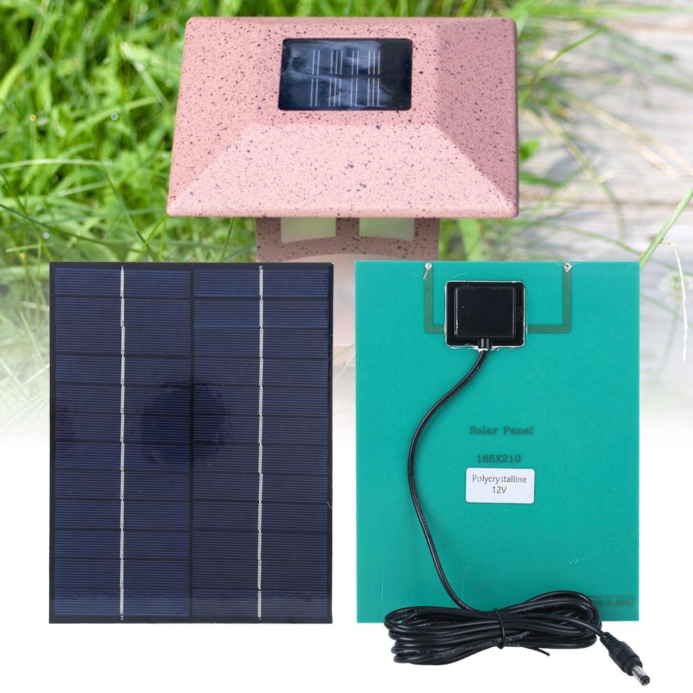 5.5W 12V Polycrystalline Silicon Solar System Panel 5521DC Output Special Board  Charger