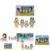 Bluey Familie Bingo Spielzeug 4 Stück Pack Actionfigur Set Perfekte Kindergeschenk Sammlung