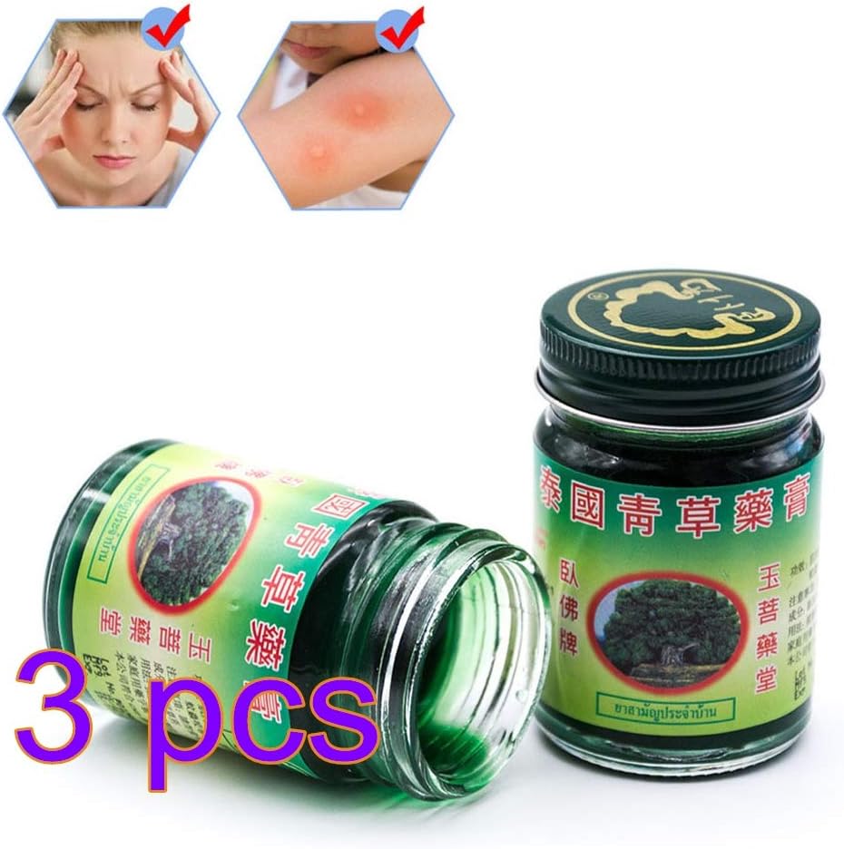 Set of 3 Thai Green Balms – 3 x 50g – Muscle & Joint Relief